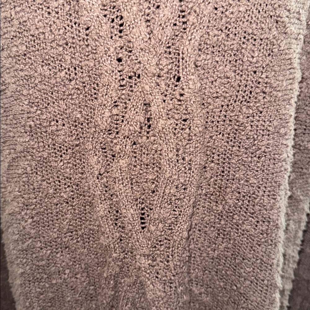 Anthropologie Moth Brown Boucle Knit Cowl Neck Sweater SZ XL - Picture 3 of 10